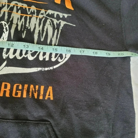 Jerzees Men size Medium Sweater Black Hoodie Long - Picture 6 of 10